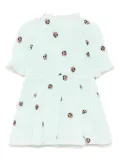 Stella McCartney Kids lady bug-embroidered dress - Green