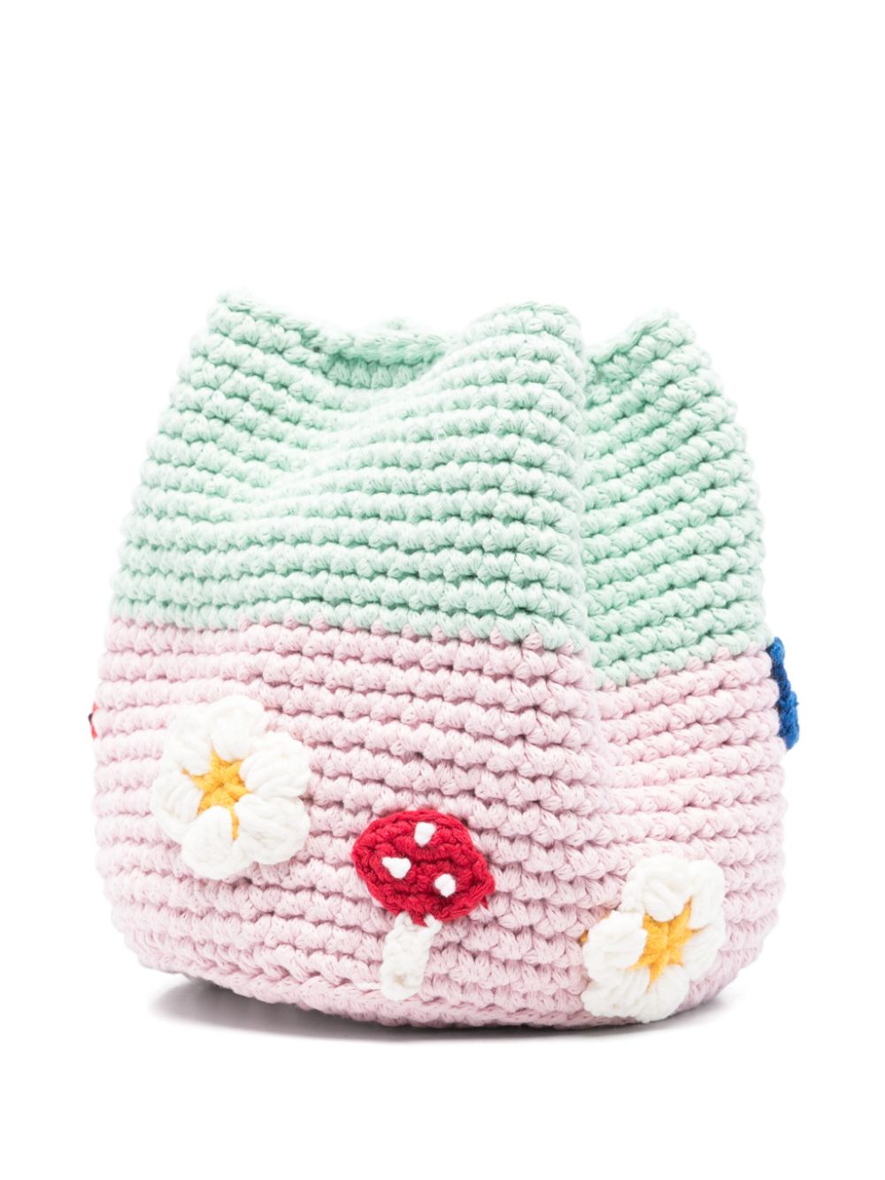 Stella McCartney Kids Toadstool House bucket bag - Groen