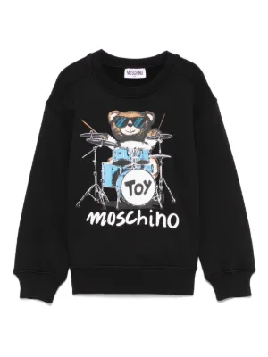 MOSCHINO モスキーノ キッズアンクルブーツ ロゴ付き