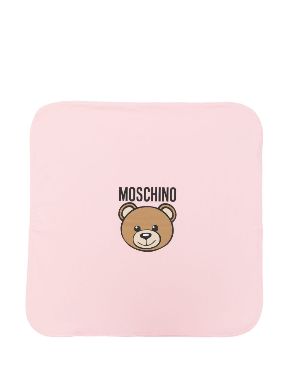 Moschino Kids teddy bear-print blanket Roze