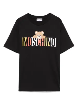 Burberry Kids Thomas Bear-print Cotton T-shirt | Black | FARFETCH