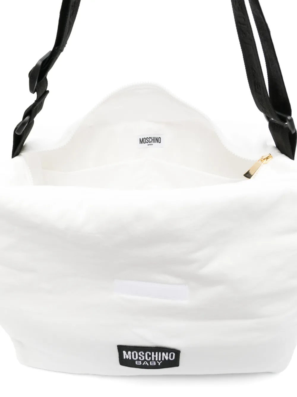 Moschino Kids Luiertas met teddybeer patroon Wit