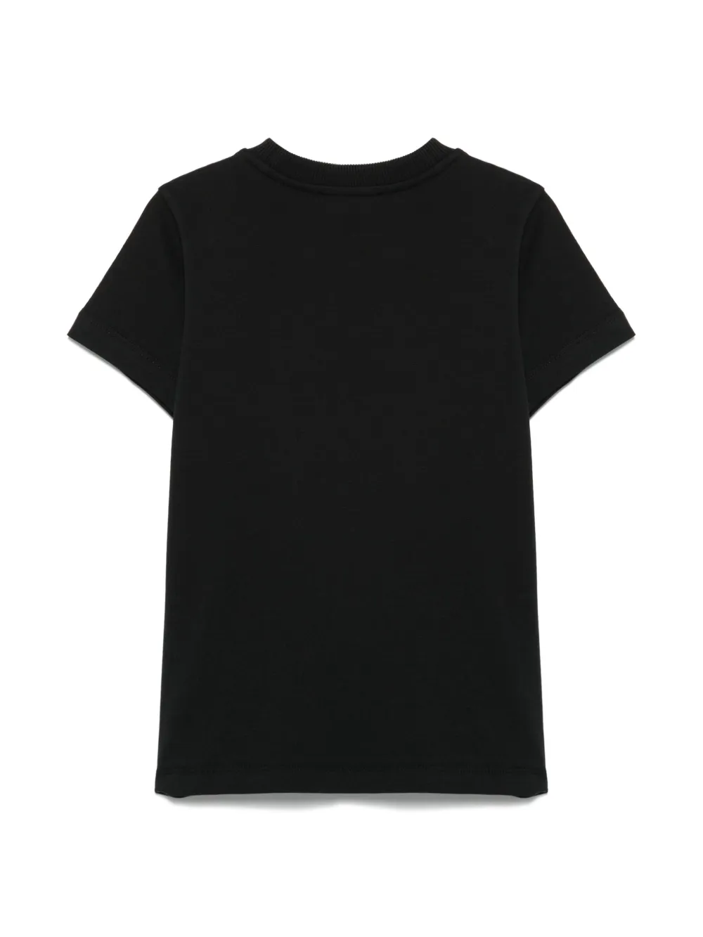 moschinokids Moschino Kids T-shirt met geborduurd logo - Zwart