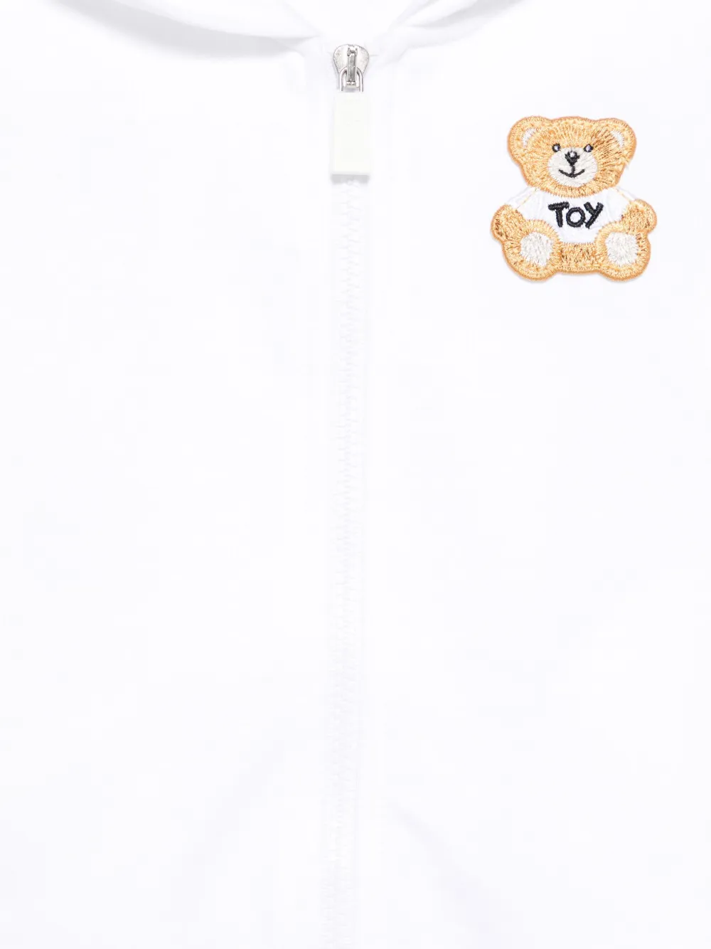 Moschino Kids Hoodie met teddybeerprint Wit