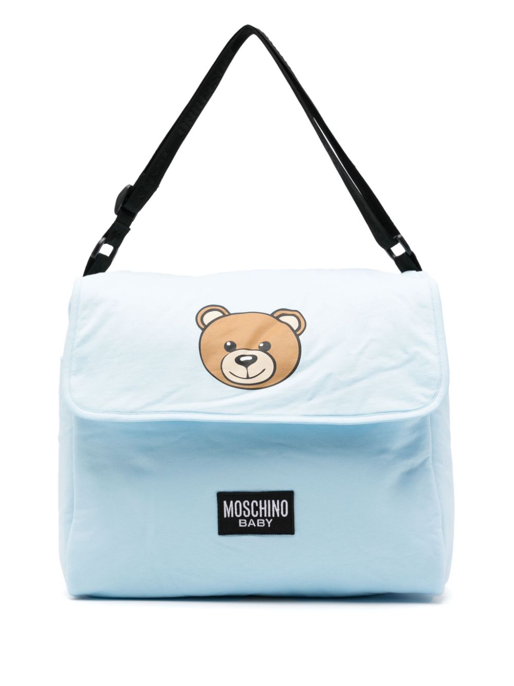 Moschino Kids Teddy Bear-print changing bag Blauw