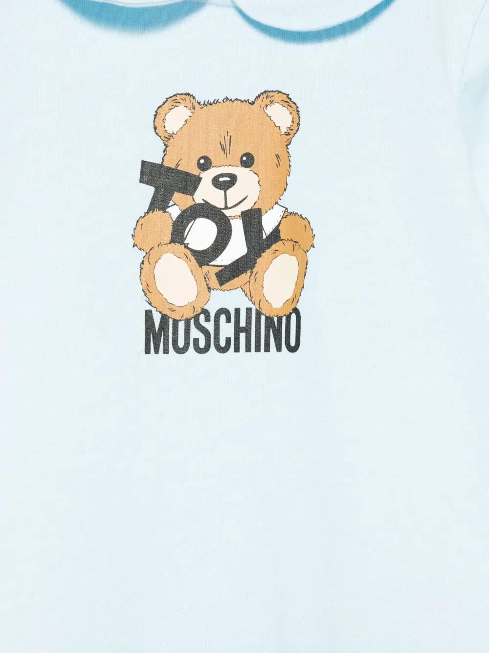 Moschino Kids Pyjama met teddybeerprint Blauw