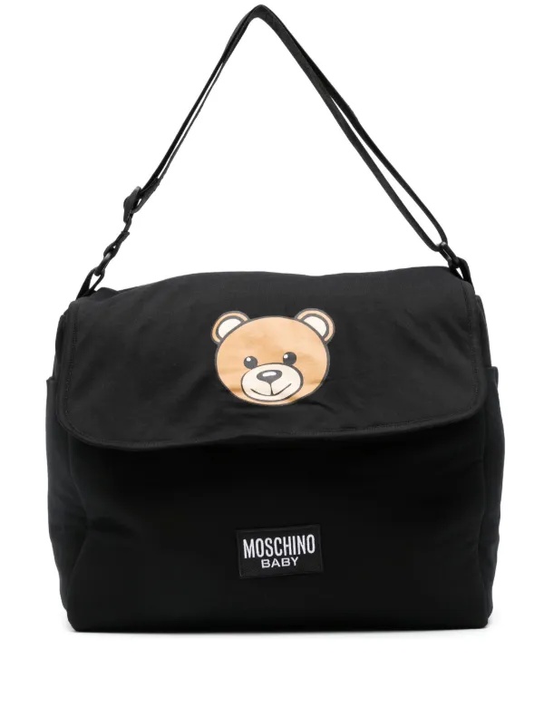 Moschino Kids テディベア マザーズバッグ | ブラック | FARFETCH JP