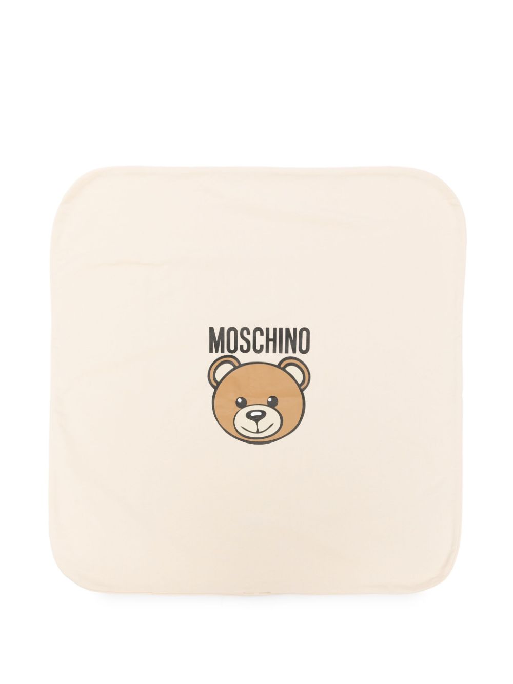 Moschino Kids Teddy Bear-print blanket Beige