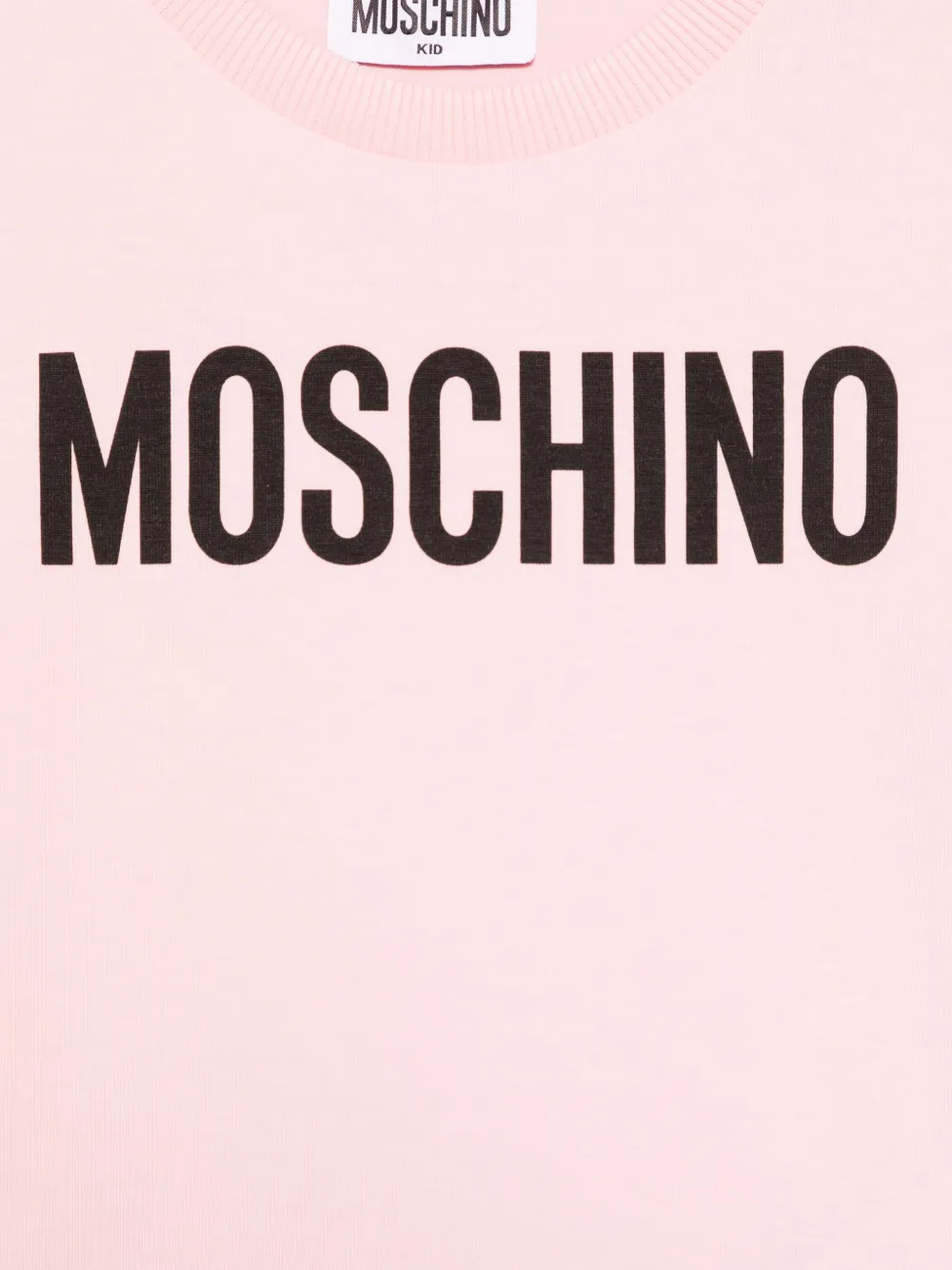 Moschino Kids T-shirt met logoprint Roze