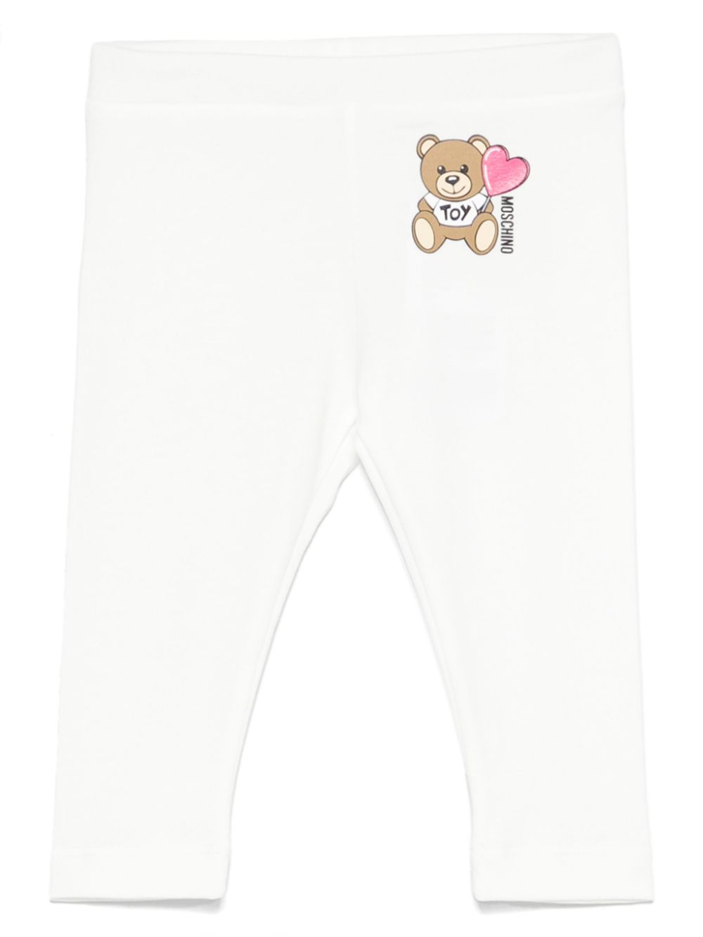 Moschino Kids lightweight-jersey leggings Wit