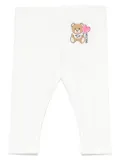 Moschino Kids lightweight-jersey leggings - White