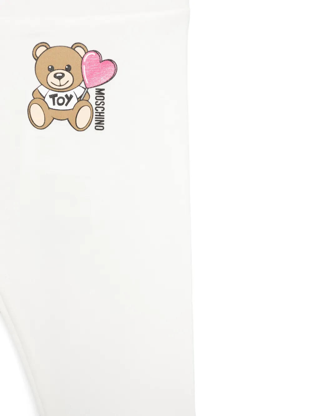 Moschino Kids Legging van lichtgewicht jersey Wit