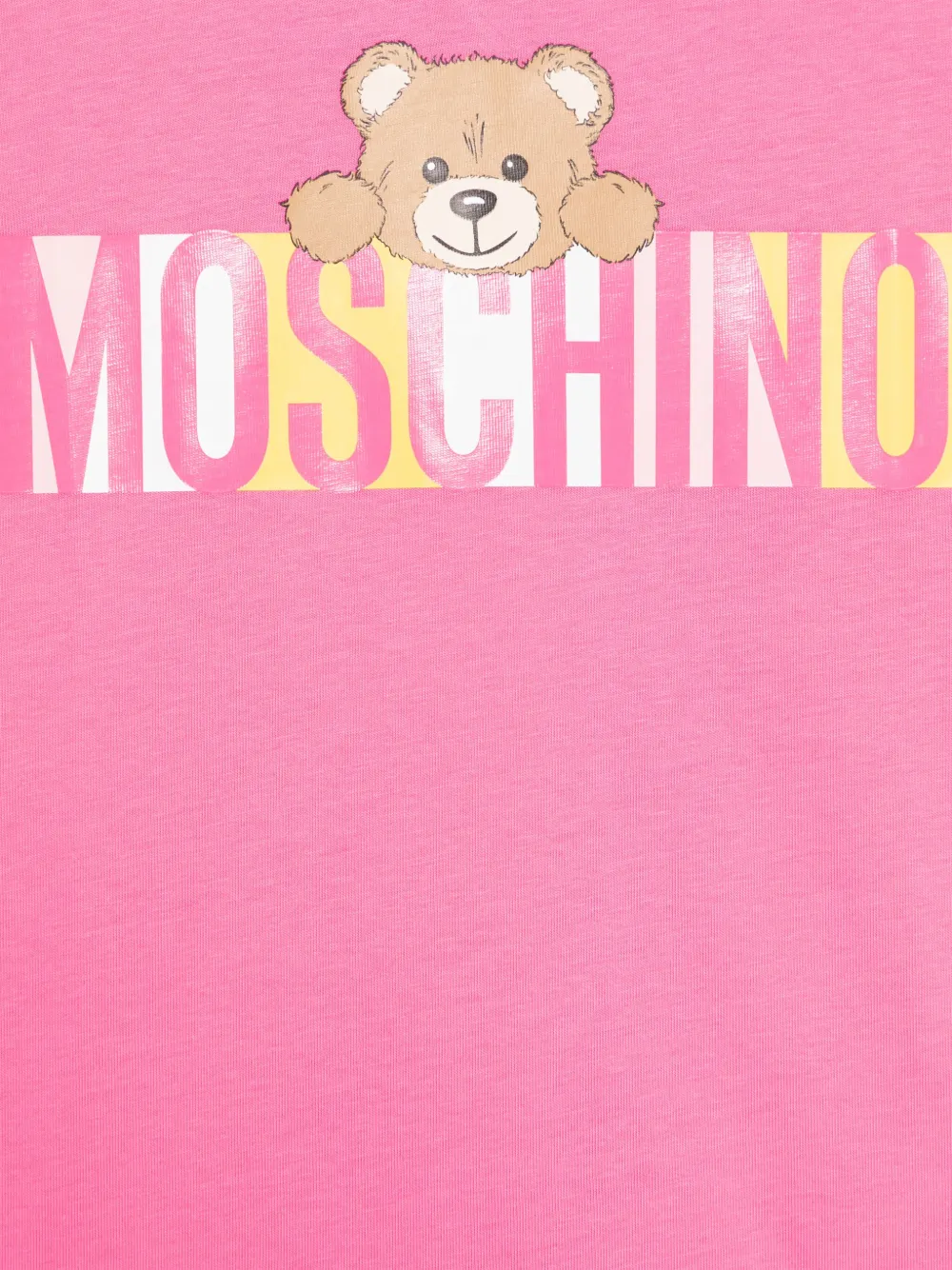 Moschino Kids T-shirt met teddybeerprint Roze