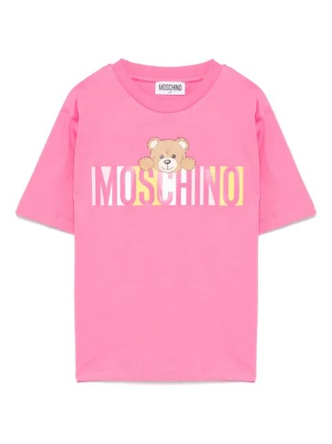 Moschino Kids T-shirt met teddybeerprint