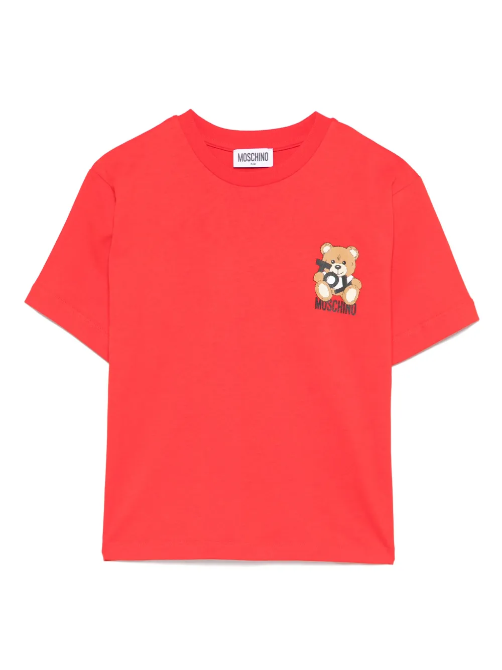 Moschino Kids T-shirt met teddybeerprint Rood
