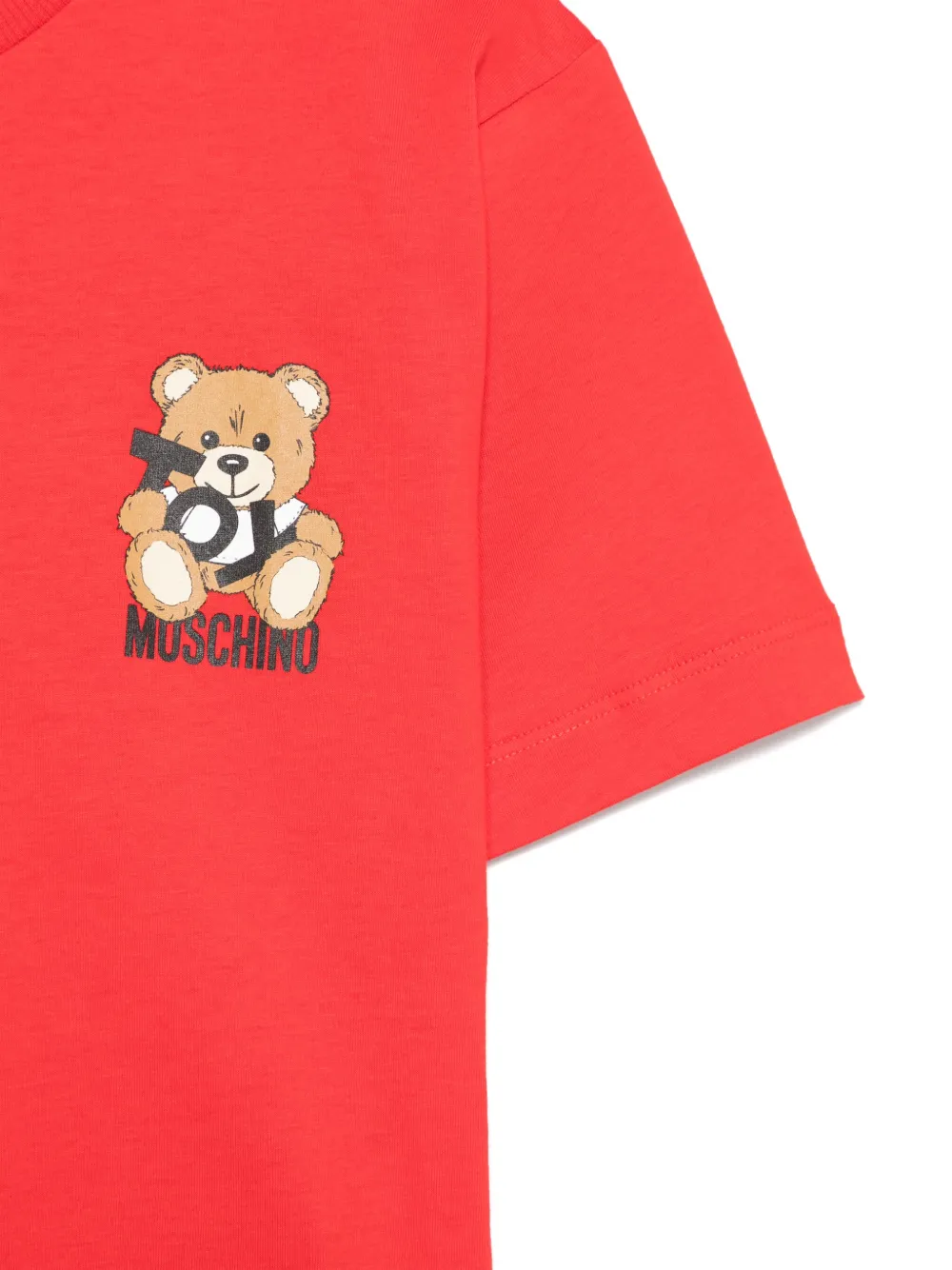 Moschino Kids T-shirt met teddybeerprint Rood