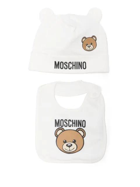 Moschino Kids bonnet à logo imprimé