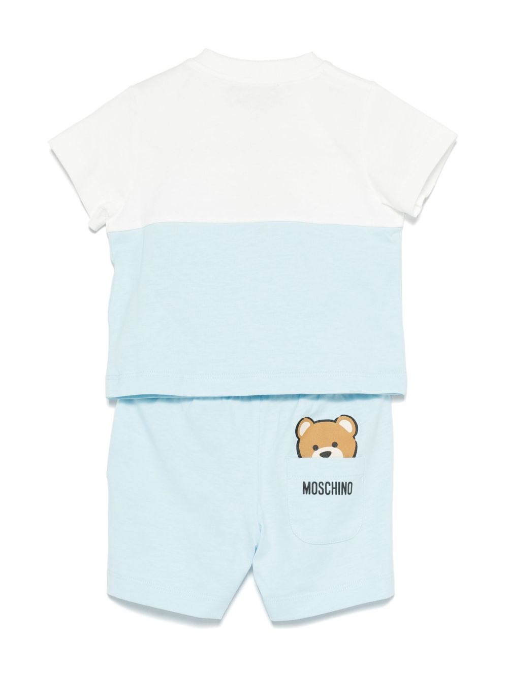 Moschino Kids logo-print shorts set - Wit