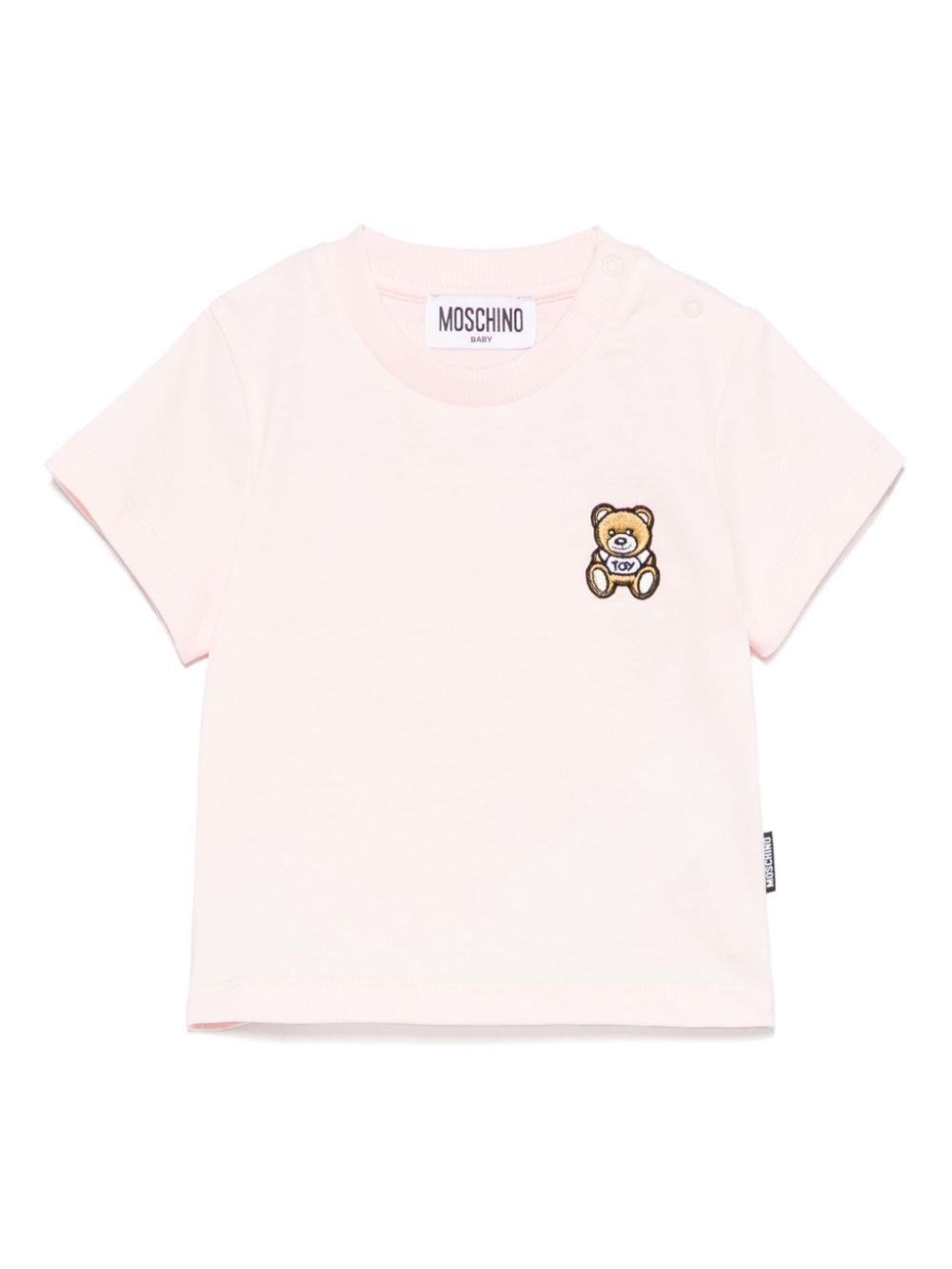 Moschino Kids teddy bear-motif T-shirt Roze