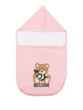 Moschino Kids Teddy Bear-print sleeping bag - Pink