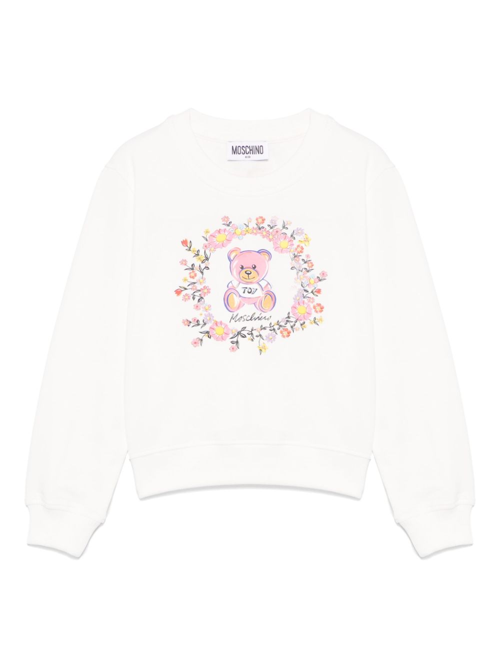 Moschino Kids Teddy Bear-motif sweatshirt Wit