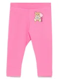 Moschino Kids teddy bear-print leggings - Pink