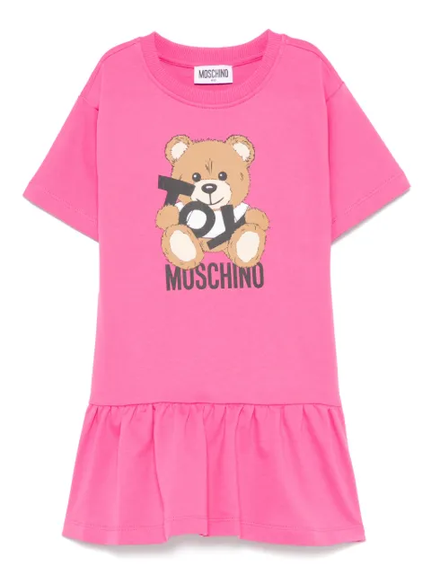 Moschino Kids 테디 베어 모티프 드레스