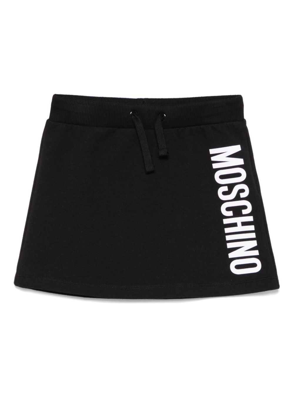 Moschino Kids logo-print skirt - Black