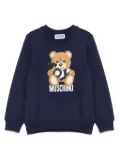 Moschino Kids teddy bear-print sweatshirt - Blue