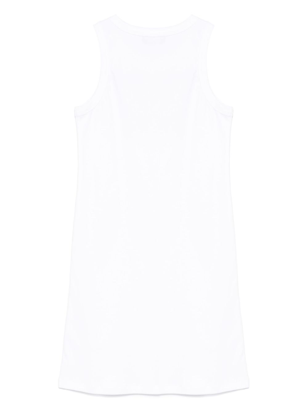 Moschino Kids rubberised-logo dress - Wit