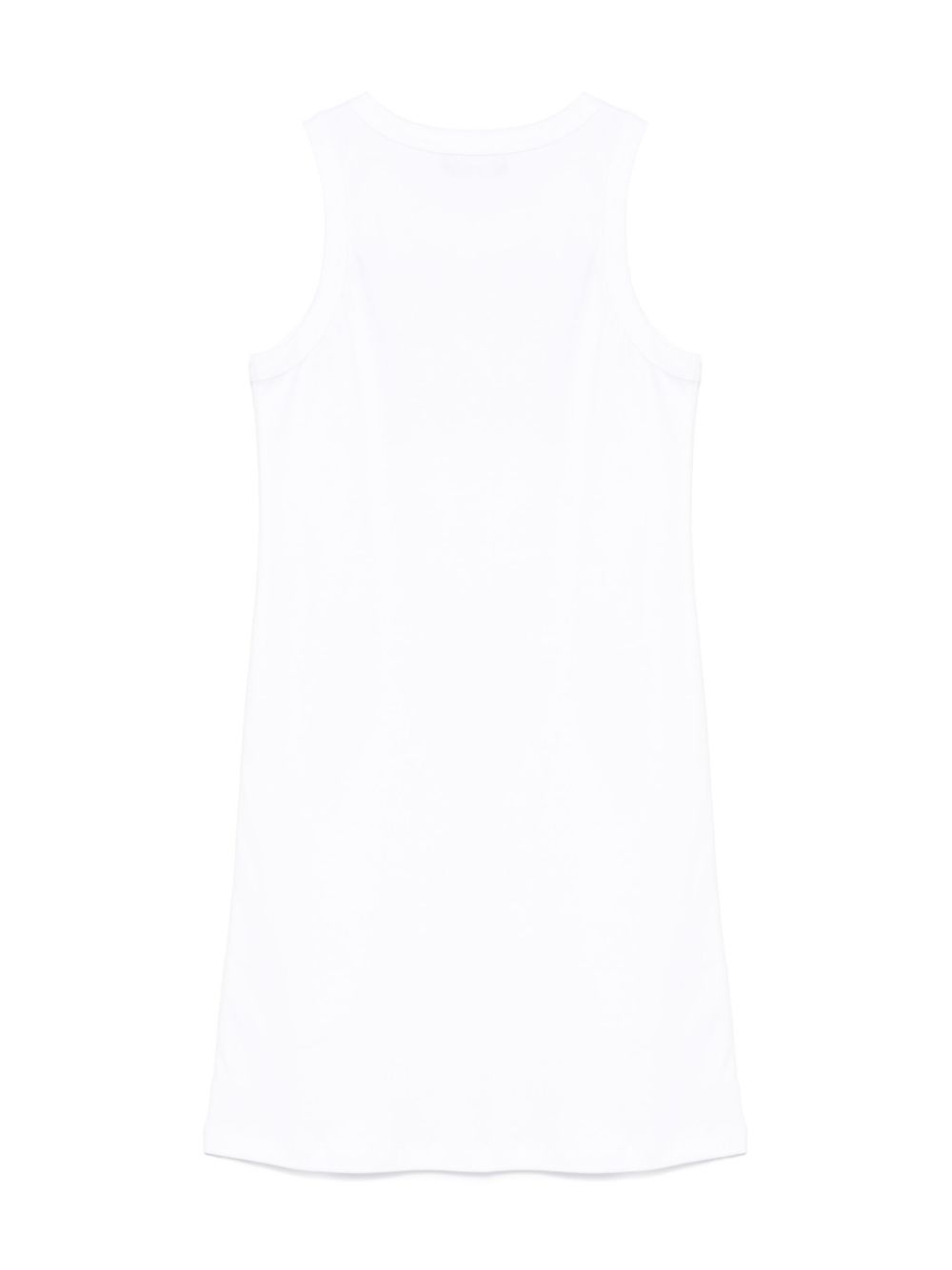 Moschino Kids rubberised-logo dress - Wit