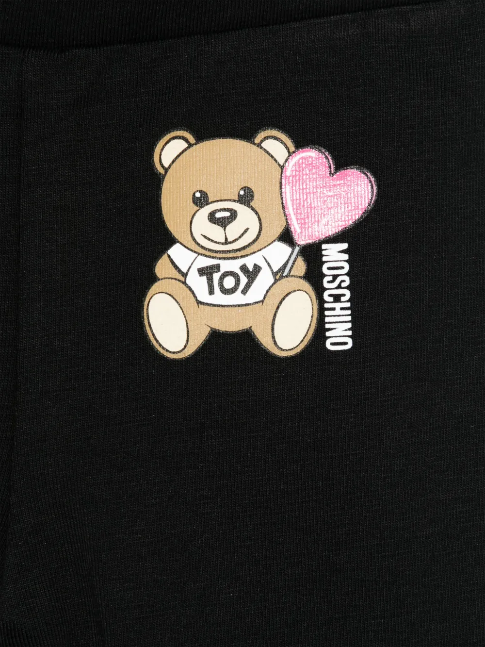 Moschino Kids Legging met teddybeerprint Zwart