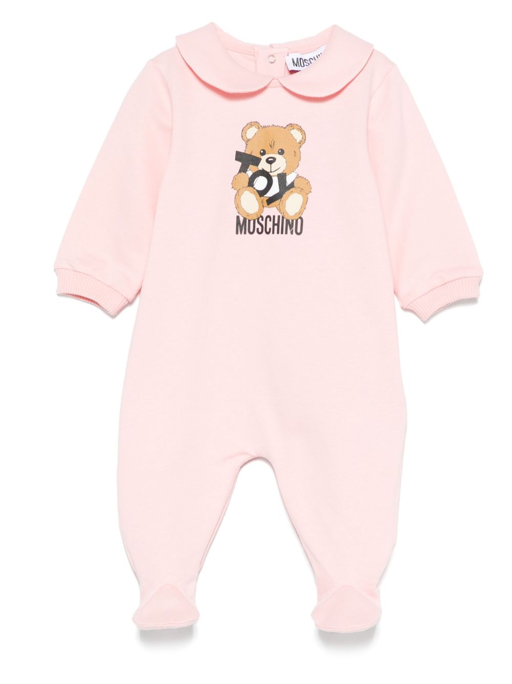 Moschino Kids teddy bear-print pyjamas Roze