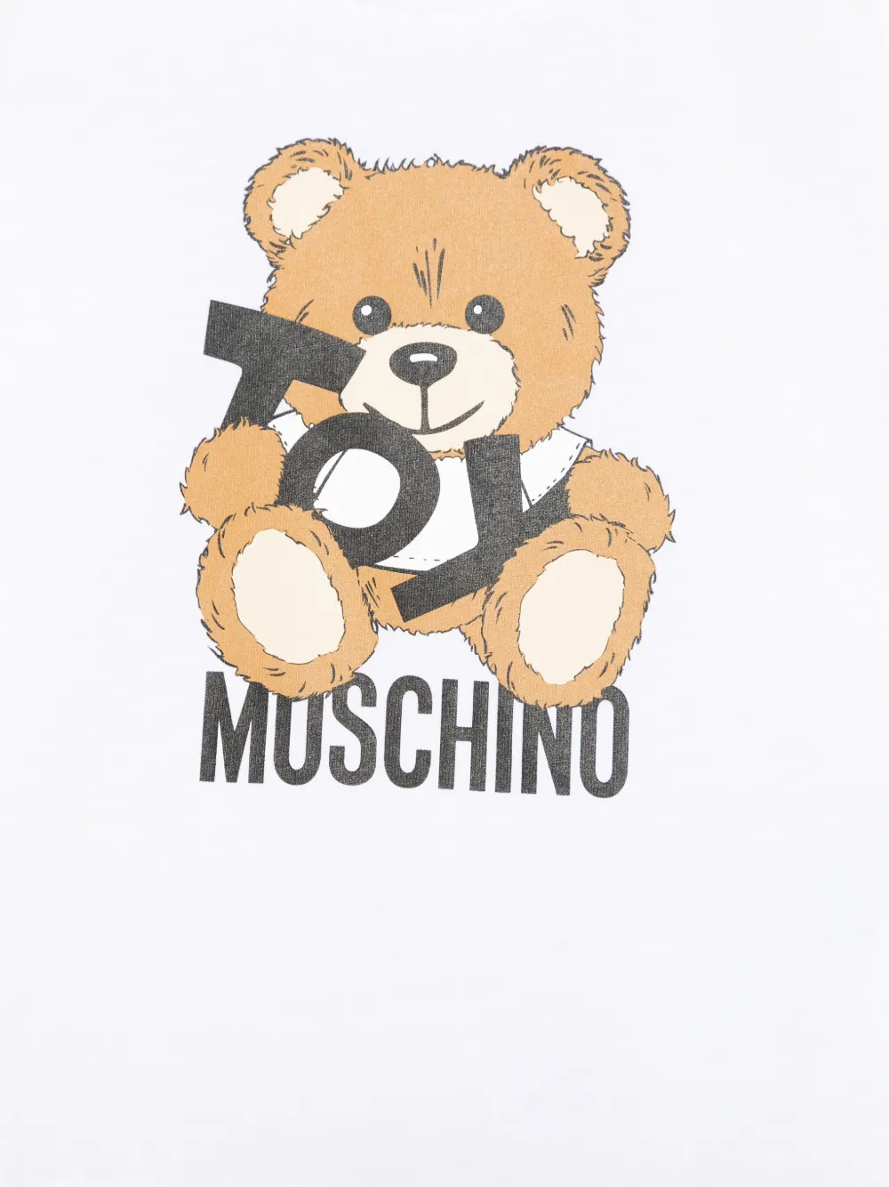 Moschino Kids T-shirt met teddybeerprint Wit