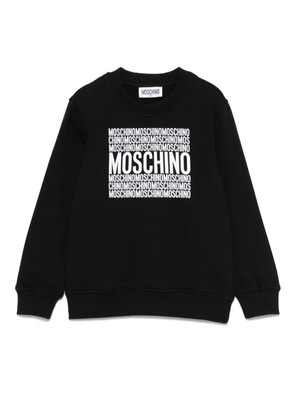 Moschino Kids logo-print sweatshirt Zwart