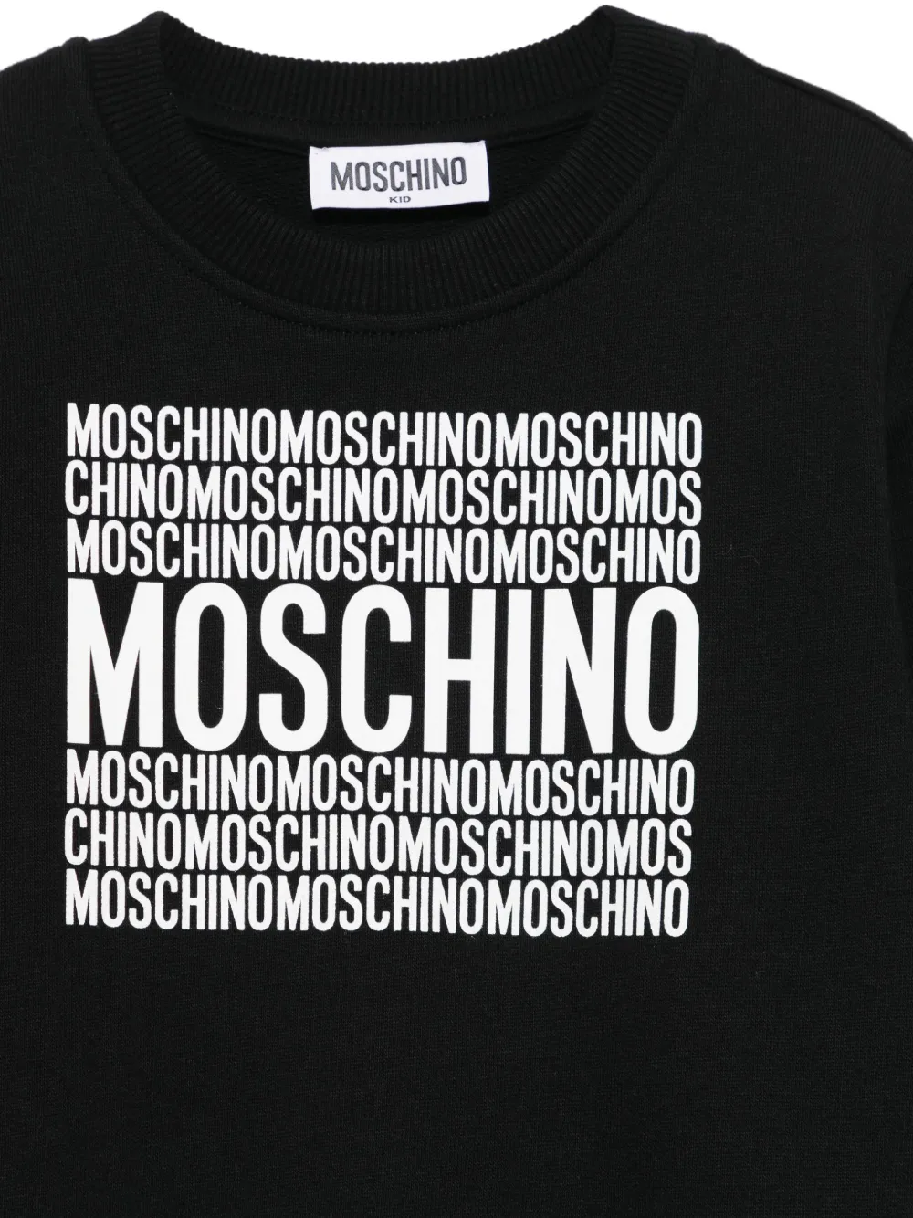 Moschino Kids Sweater met logoprint Zwart