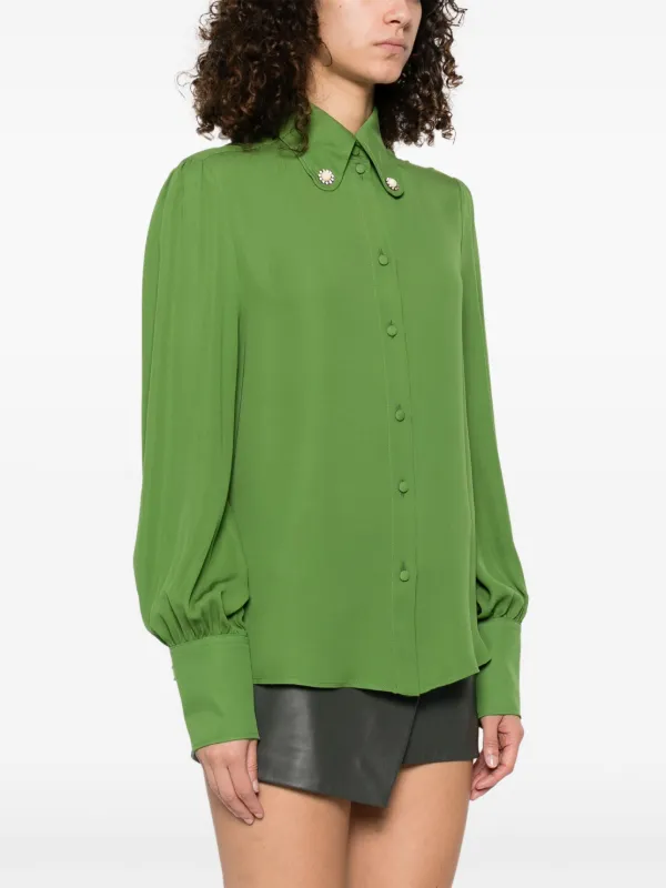 Valentino Garavani シルク ブラウス | グリーン | FARFETCH JP