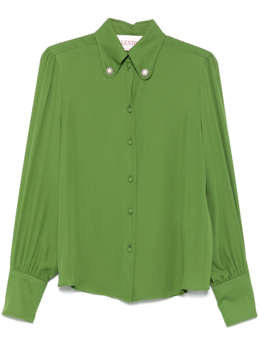 Valentino Garavani Zijden blouse Groen