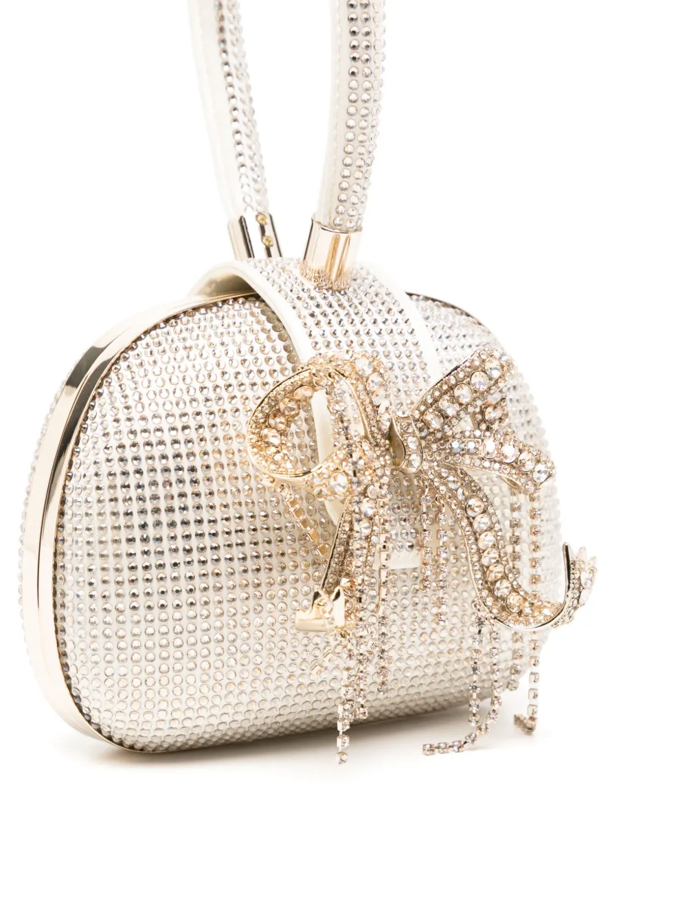 Self-Portrait Kleine tas met handgreep en stras Goud