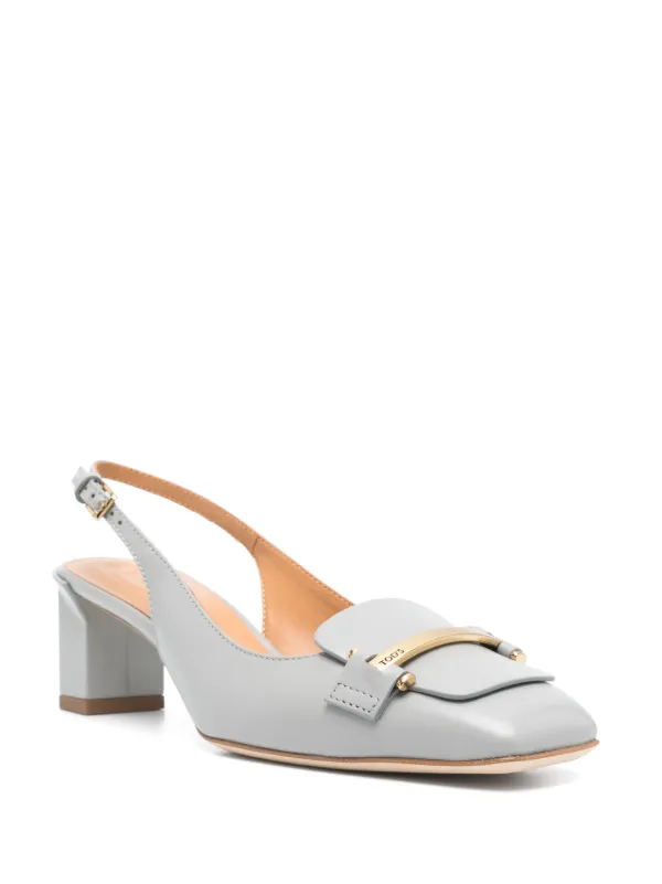 Tod's スリングバック パンプス | グレー | FARFETCH JP