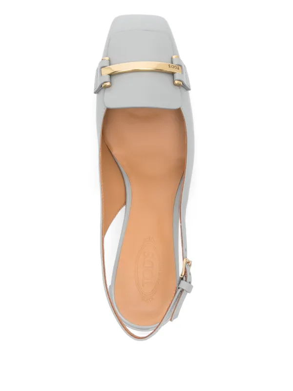Tod's スリングバック パンプス | グレー | FARFETCH JP