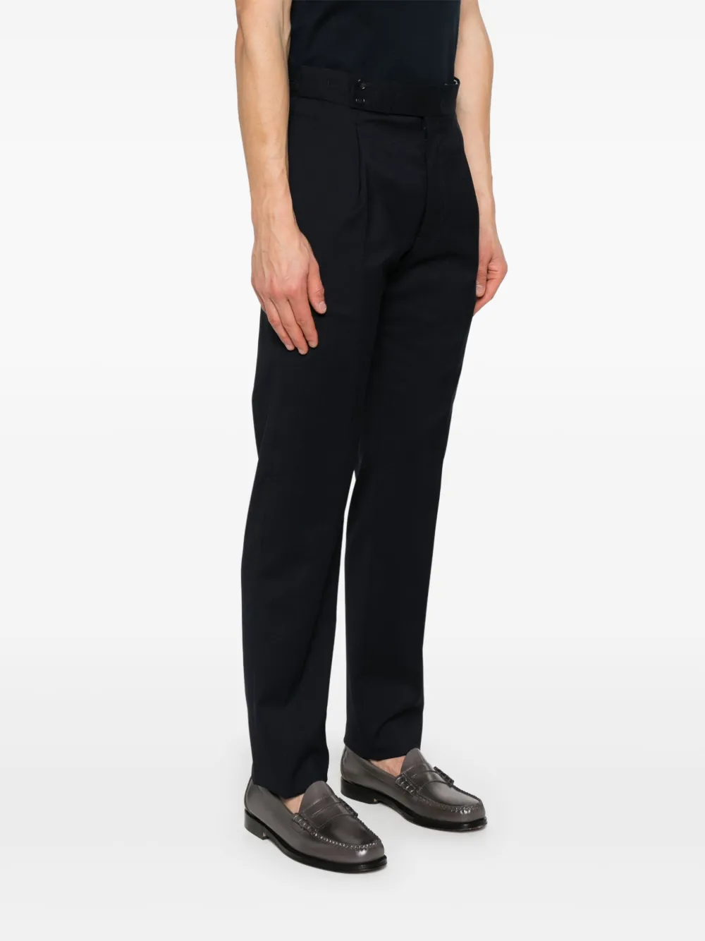 Shop Tagliatore Brandon Trousers In Blue