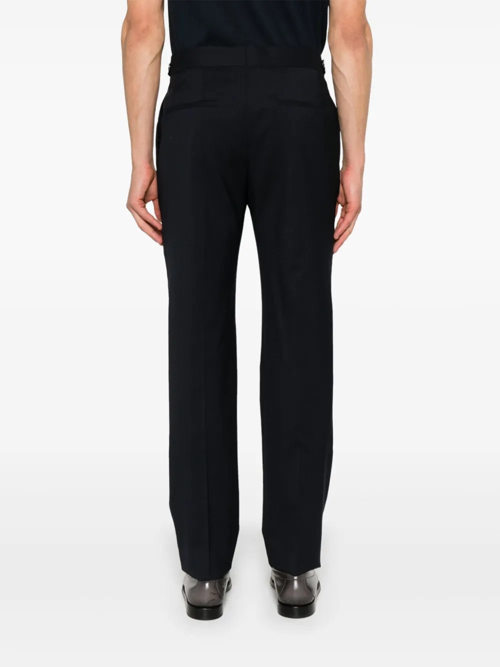 Shop Tagliatore Brandon Trousers In Blue