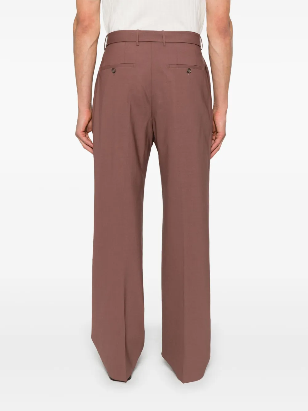 Shop Tagliatore Nevil Trousers In 褐色