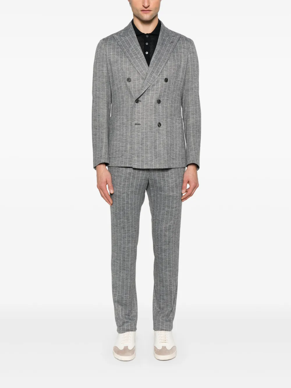 Tagliatore striped suit - Grijs