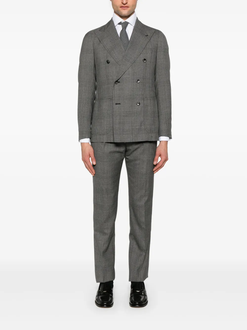 Tagliatore Prince of Wales-check suit - Grijs