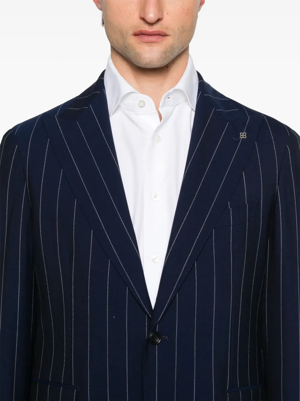 Tagliatore Pak met krijtstreep B3244 BLUE