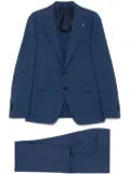 Tagliatore Prince of Wales-check suit - Blue