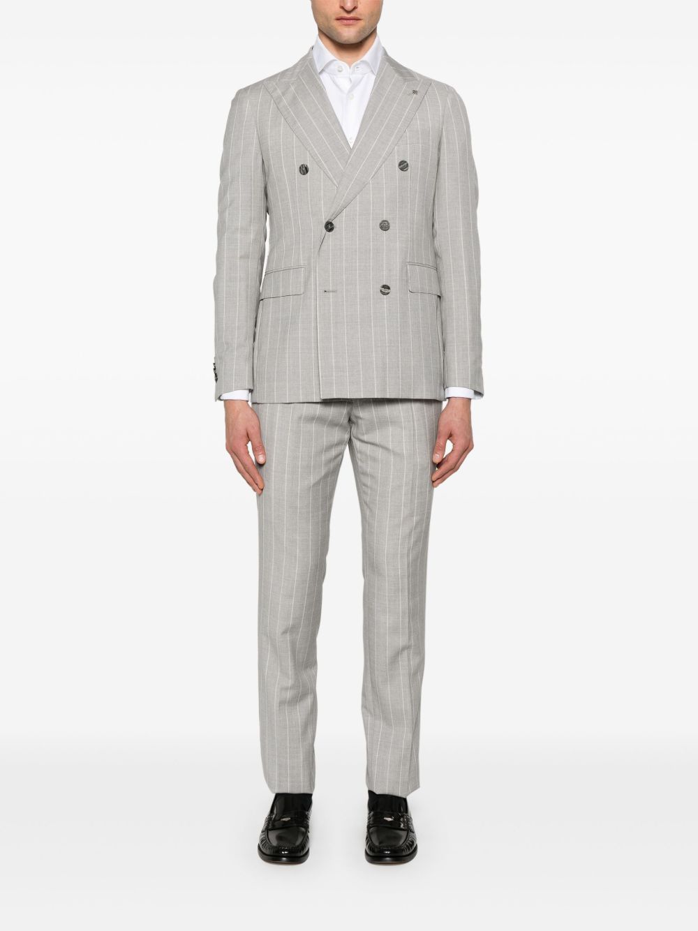 Tagliatore pinstripe suit - Grijs