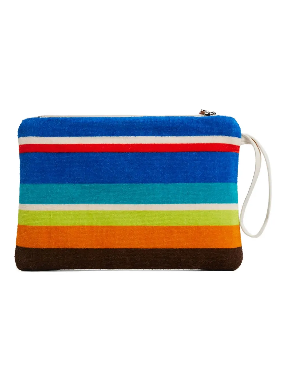 DSQUARED2 Summer Lovers gestreepte clutch - Blauw